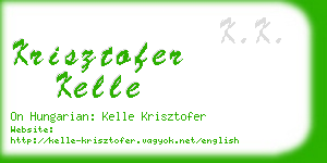 krisztofer kelle business card